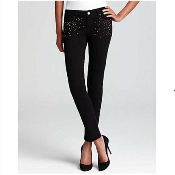 Bloomingdales Nova Studded Ankle Jean 